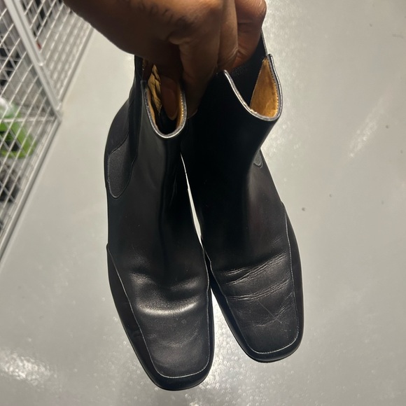 Bally black leather boots made in italy - Picture 2 of 8